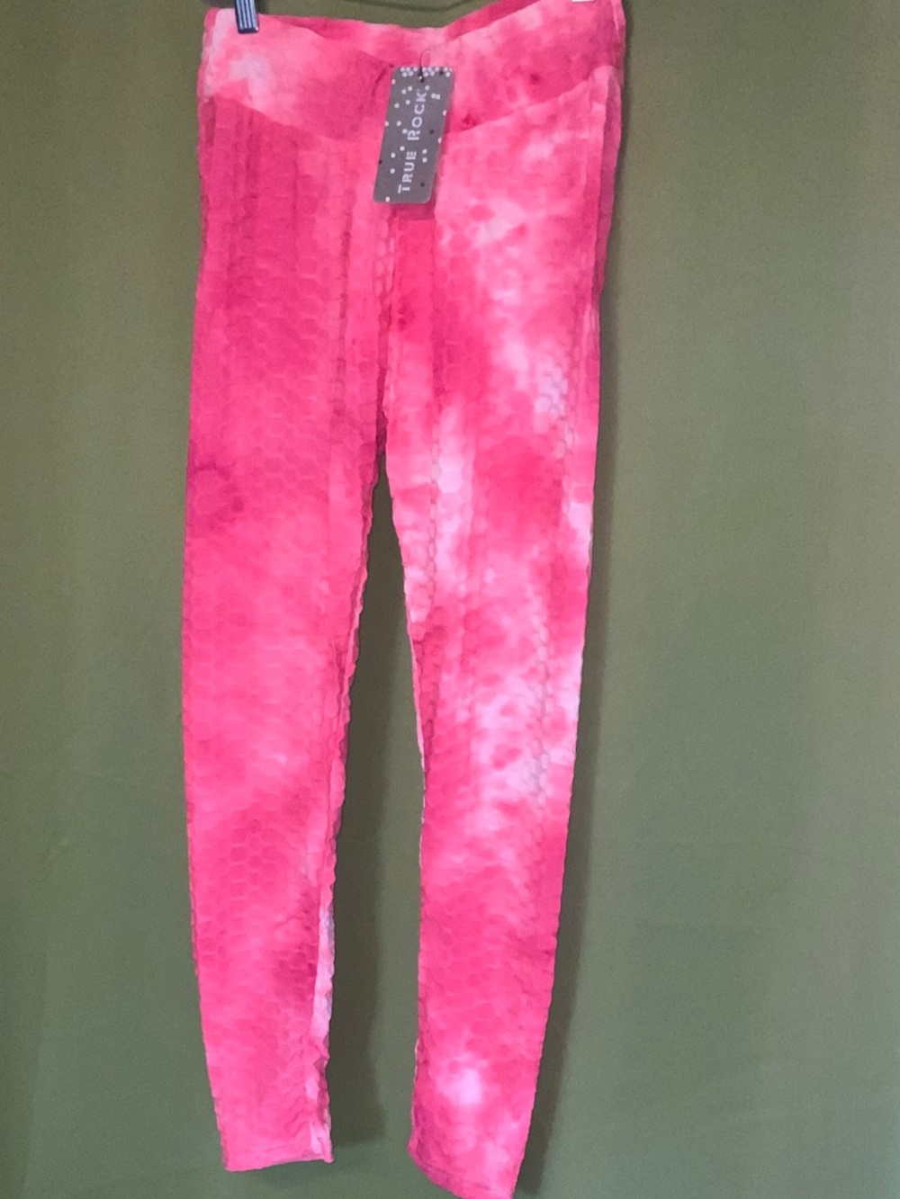 True Rock Pink Tie-Dye Leggings